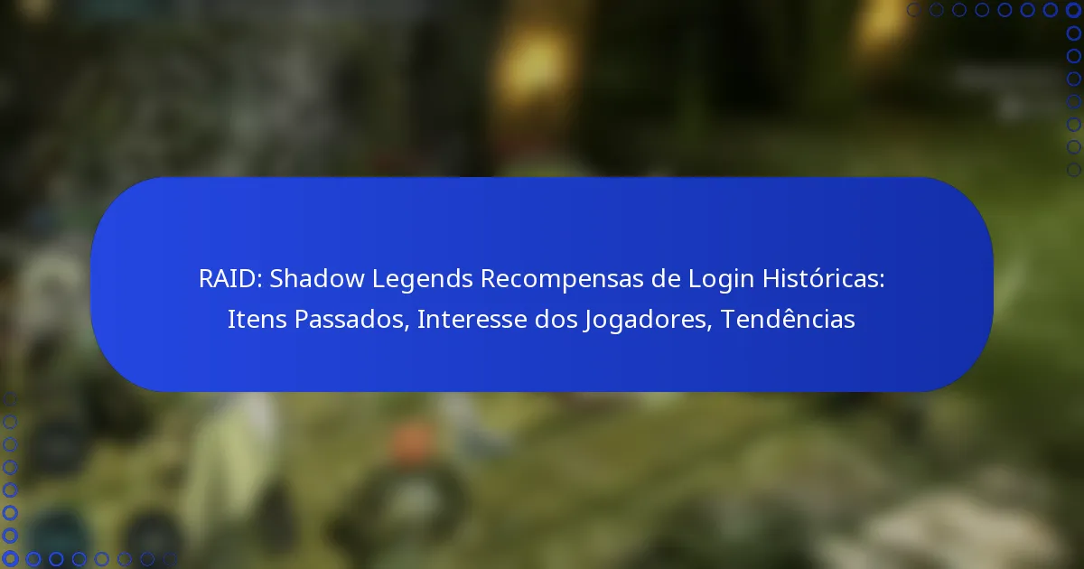 RAID: Shadow Legends Recompensas de Login Históricas: Itens Passados, Interesse dos Jogadores, Tendências